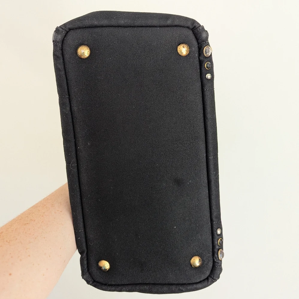 Black Prada Canapa Studded & Rhinestone Bag - Picture 14 of 17